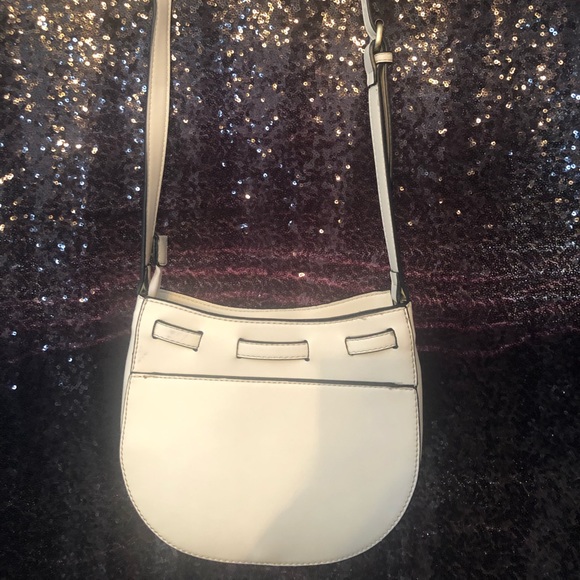 Simply Noelle Bags White Simply Noelle Polyurethane Crossbody Purse